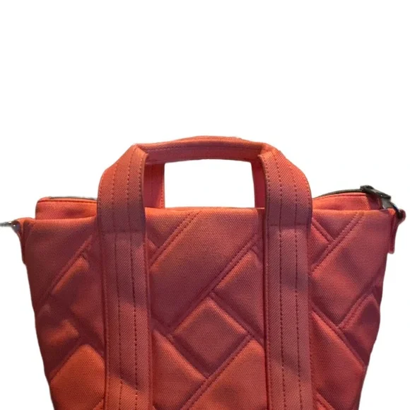 Lug Coral Quilted Small Tote Bag GUC - Picture 2 of 13